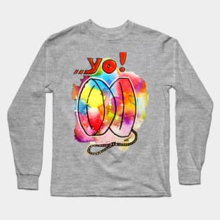 Yoyo Watercolor Splash Long Sleeve T-Shirt